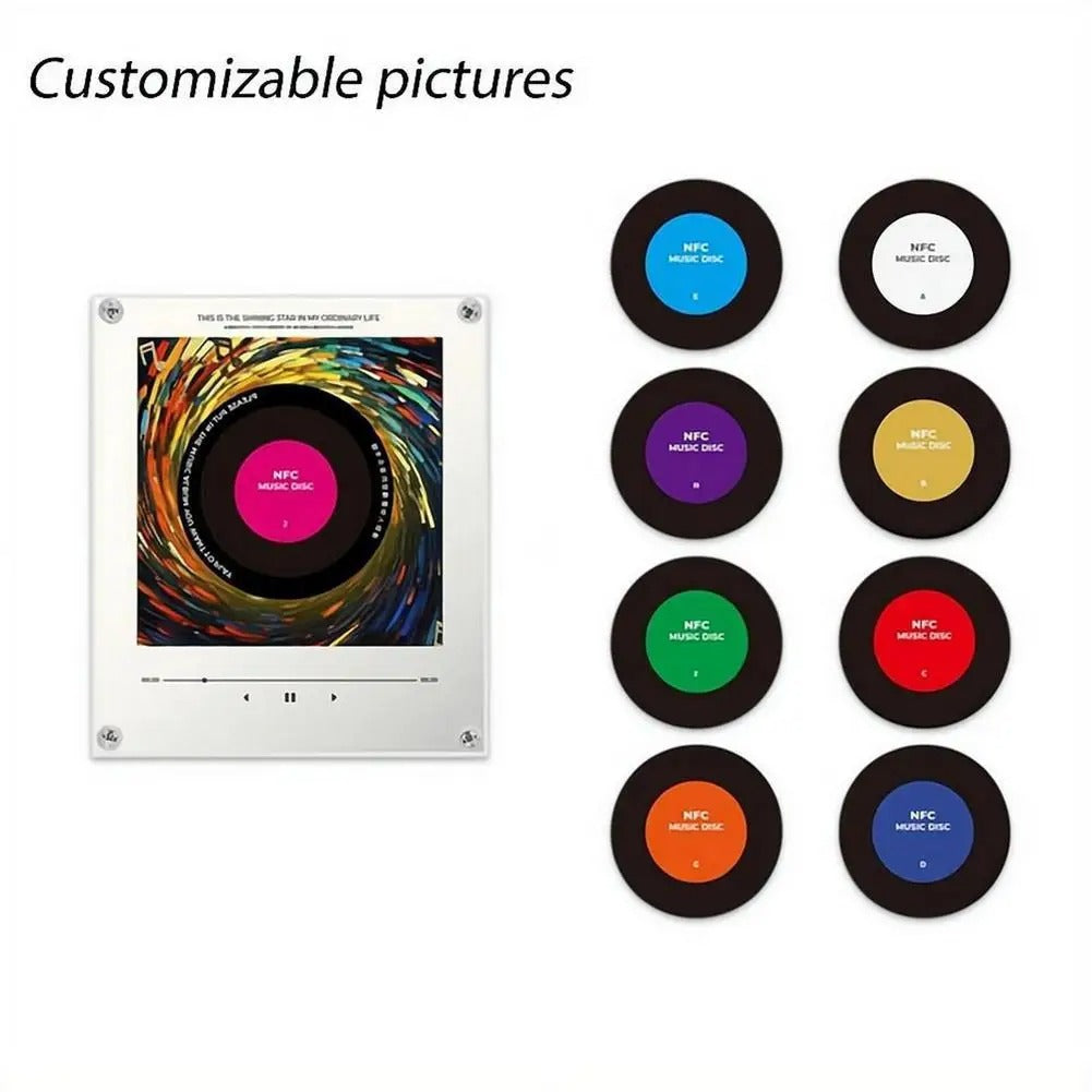 Christmas Music Box Refrigerator Magnet – Cozy Night Light with Replaceable Music Discs