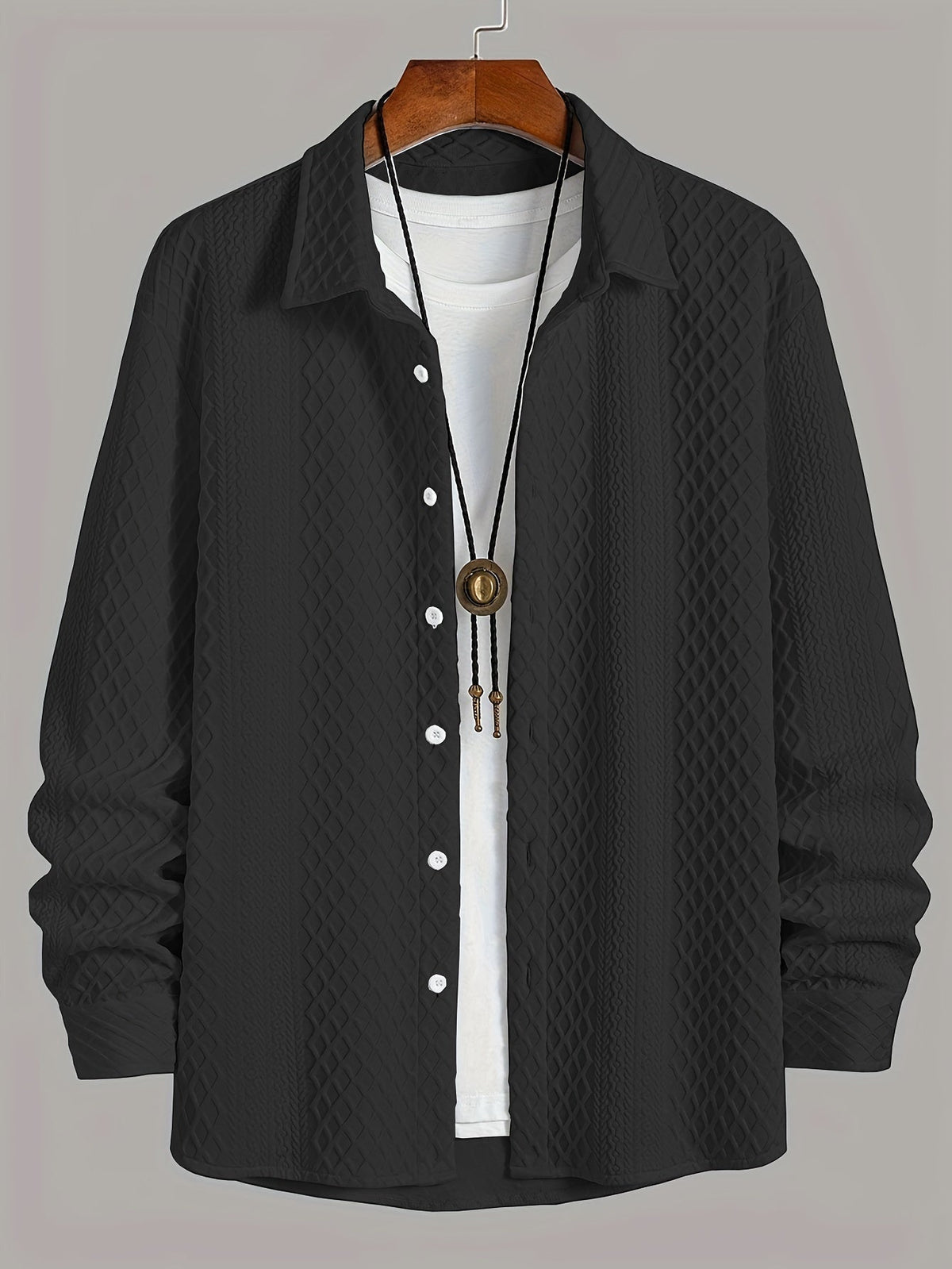 Men's shirt made from stretch jersey - modern comfort with a classic touch