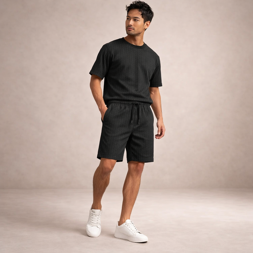 Pantalones cortos de lino para hombre | Pantalones cortos informales de verano, de corte regular y transpirables | Pantalones cortos ligeros de corte holgado para la playa y actividades al aire libre