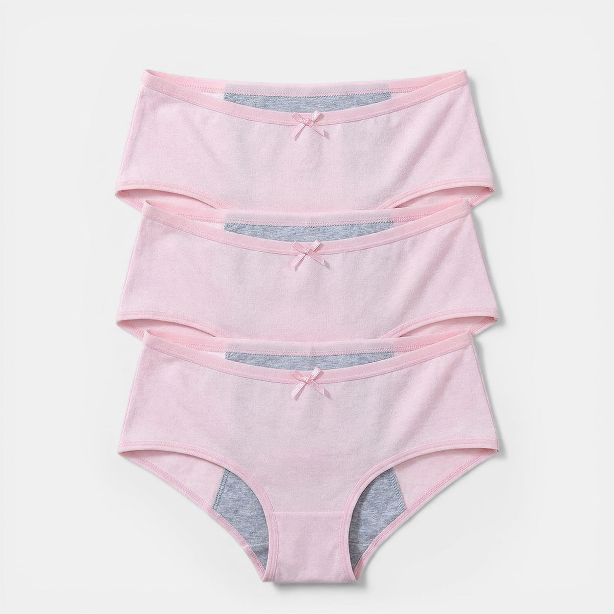 Set de 3 chiloți pentru perioada menstruală pentru femei | Chiloți menstruali absorbanti | Chiloți respirabili și etanși, pentru confortul de zi cu zi și pentru sport