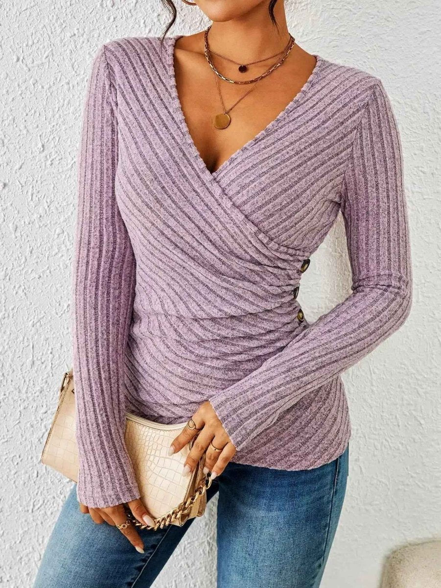 Damen Top Langarm Elegant - Cecile LavelleHelllila