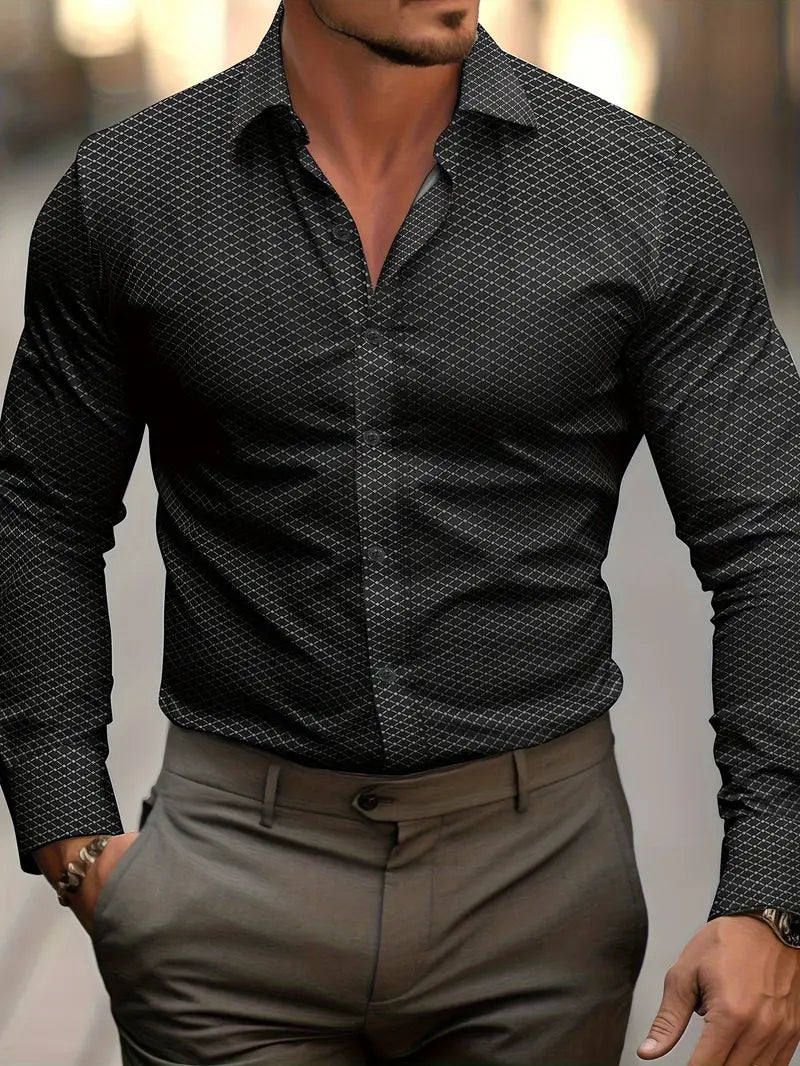 Rut-Jan | Elegáns kockás ing férfiaknak kényelmes szabással