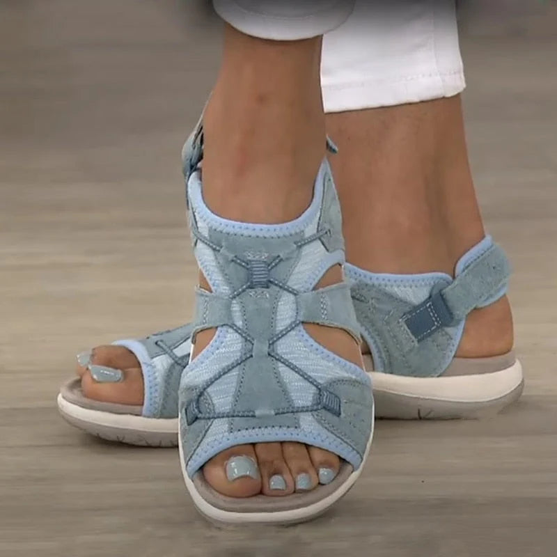 Justerbare komfortable sandaler | Lette vandresandaler med blød, formtilpasset sål til daglig brug og støtte hele dagen