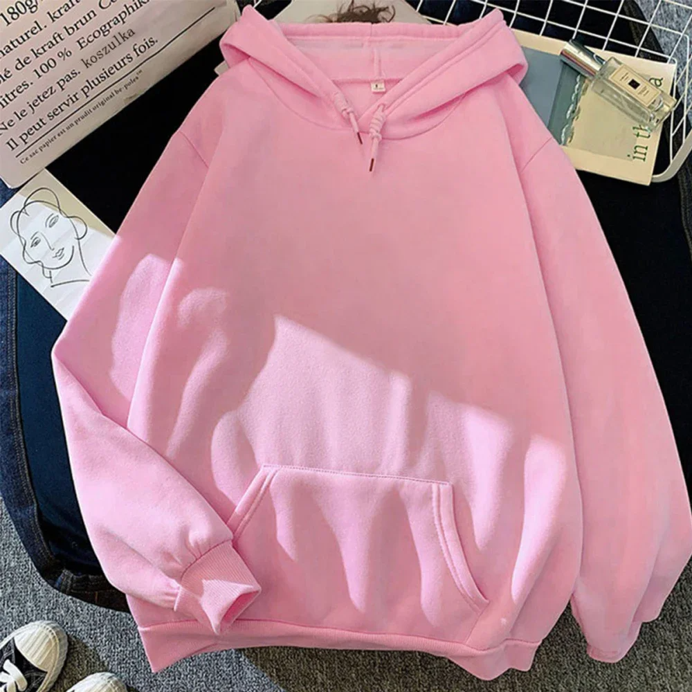 Sudadera con capucha para mujer - Ajuste oversize - Sudadera - Bolsillo tipo saco - Puños de canalé - Estilo casual
