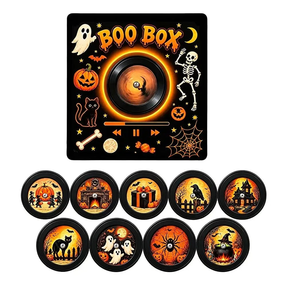 Christmas Music Box Refrigerator Magnet – Cozy Night Light with Replaceable Music Discs