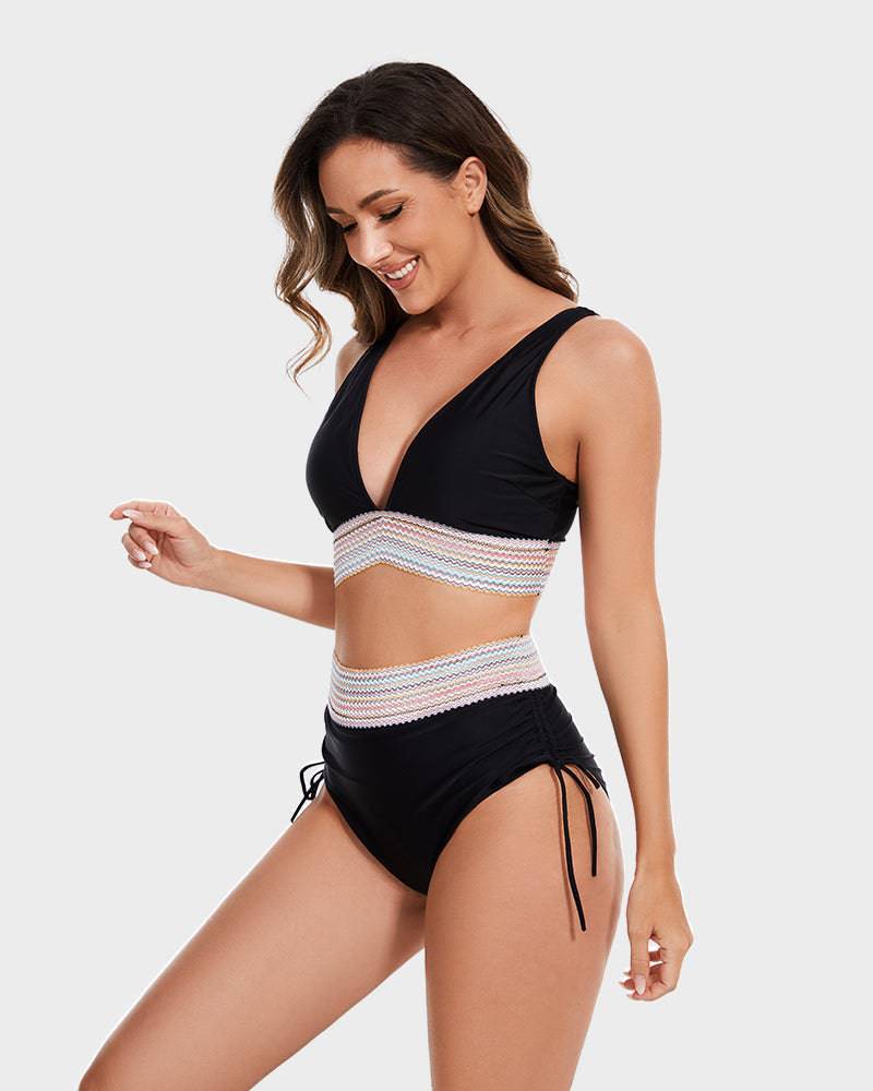 Conjunto de bikini para mujer | Cintura tejida