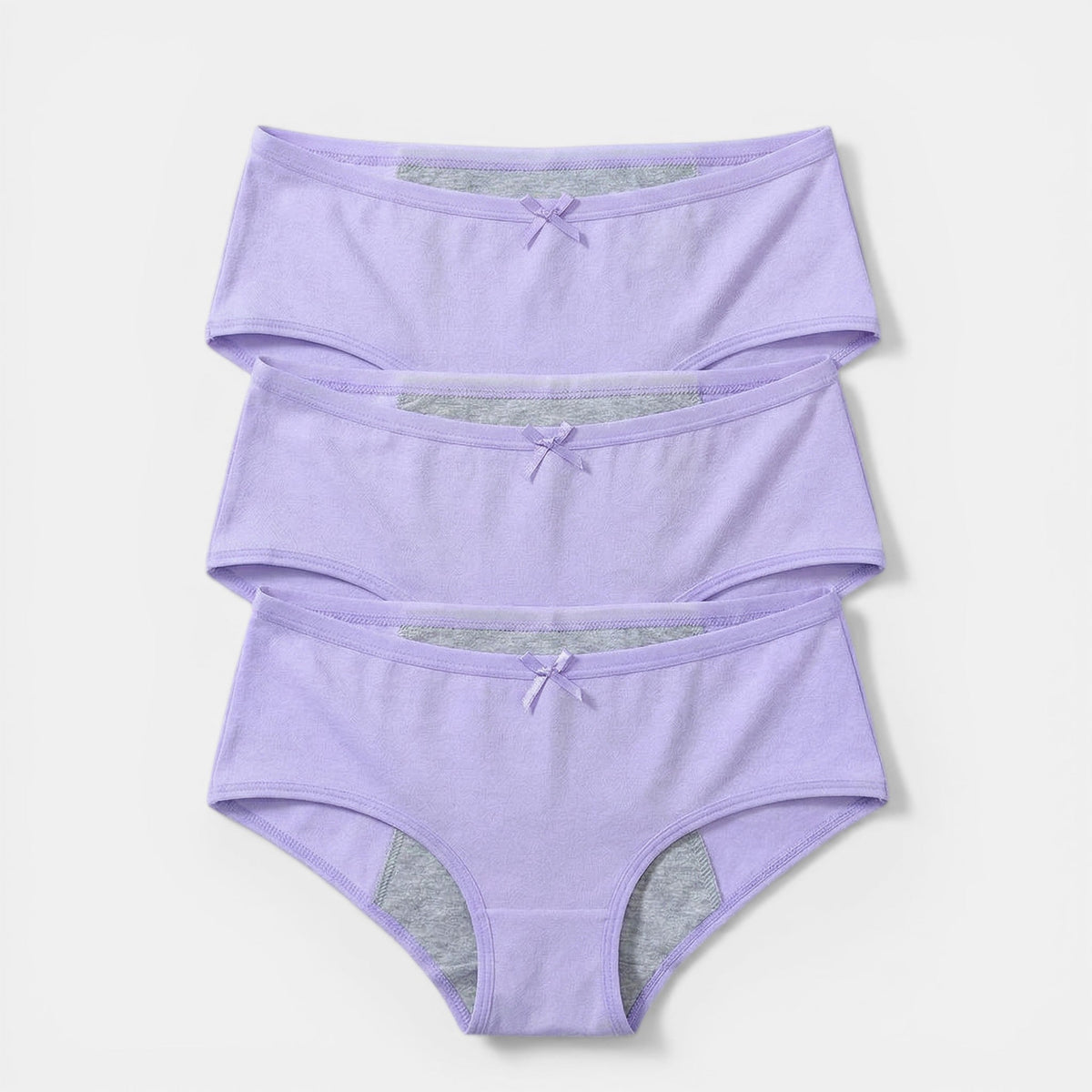 Set de 3 chiloți pentru perioada menstruală pentru femei | Chiloți menstruali absorbanti | Chiloți respirabili și etanși, pentru confortul de zi cu zi și pentru sport