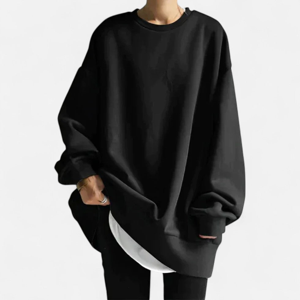 Oversized Crew Neck Sweater for Women - Image 1