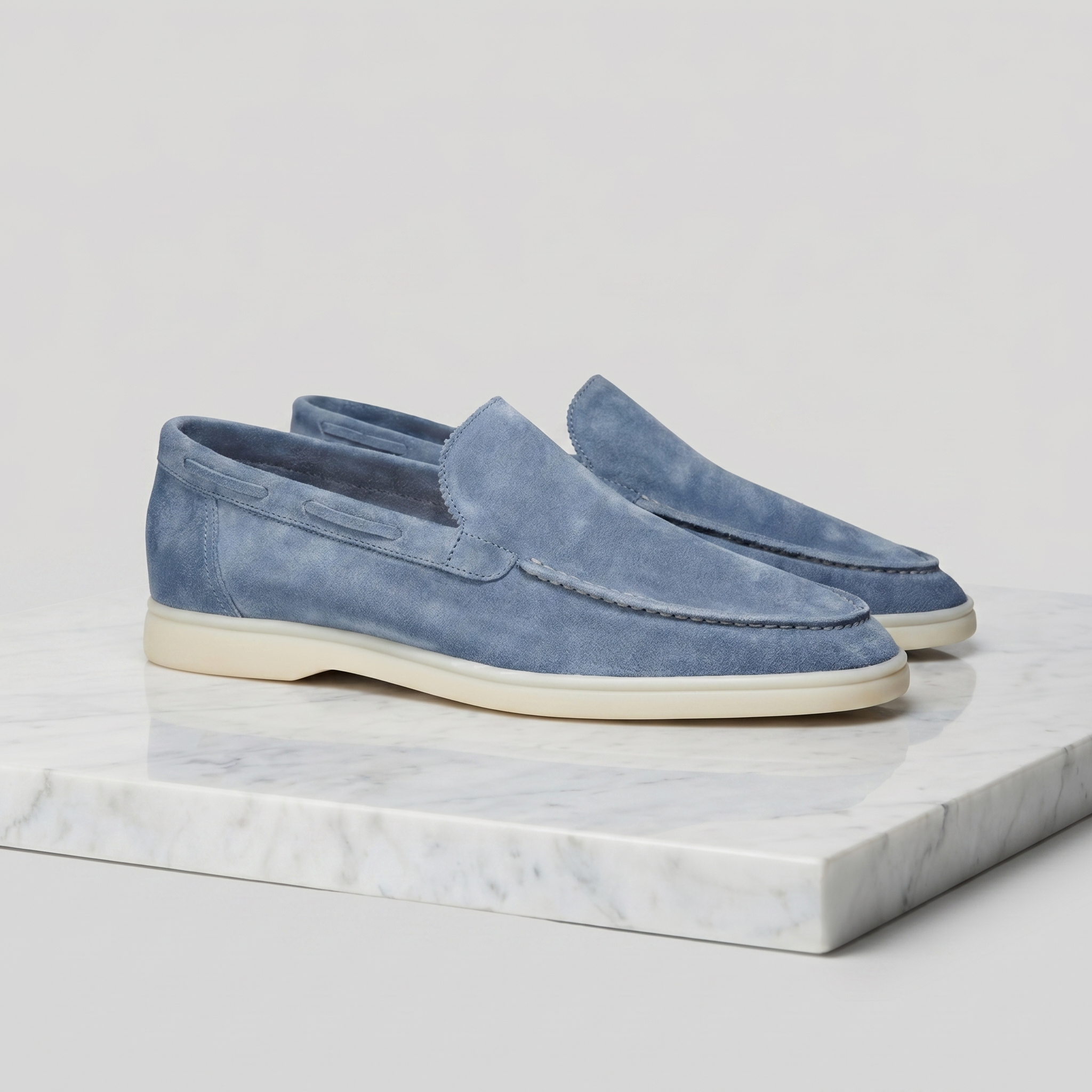 Mocasines de ante para hombre | Zapatos clásicos y informales sin cordones, tanto para ocasiones formales como para el día a día | Zapatos cómodos de corte estrecho, ideales para caminar
