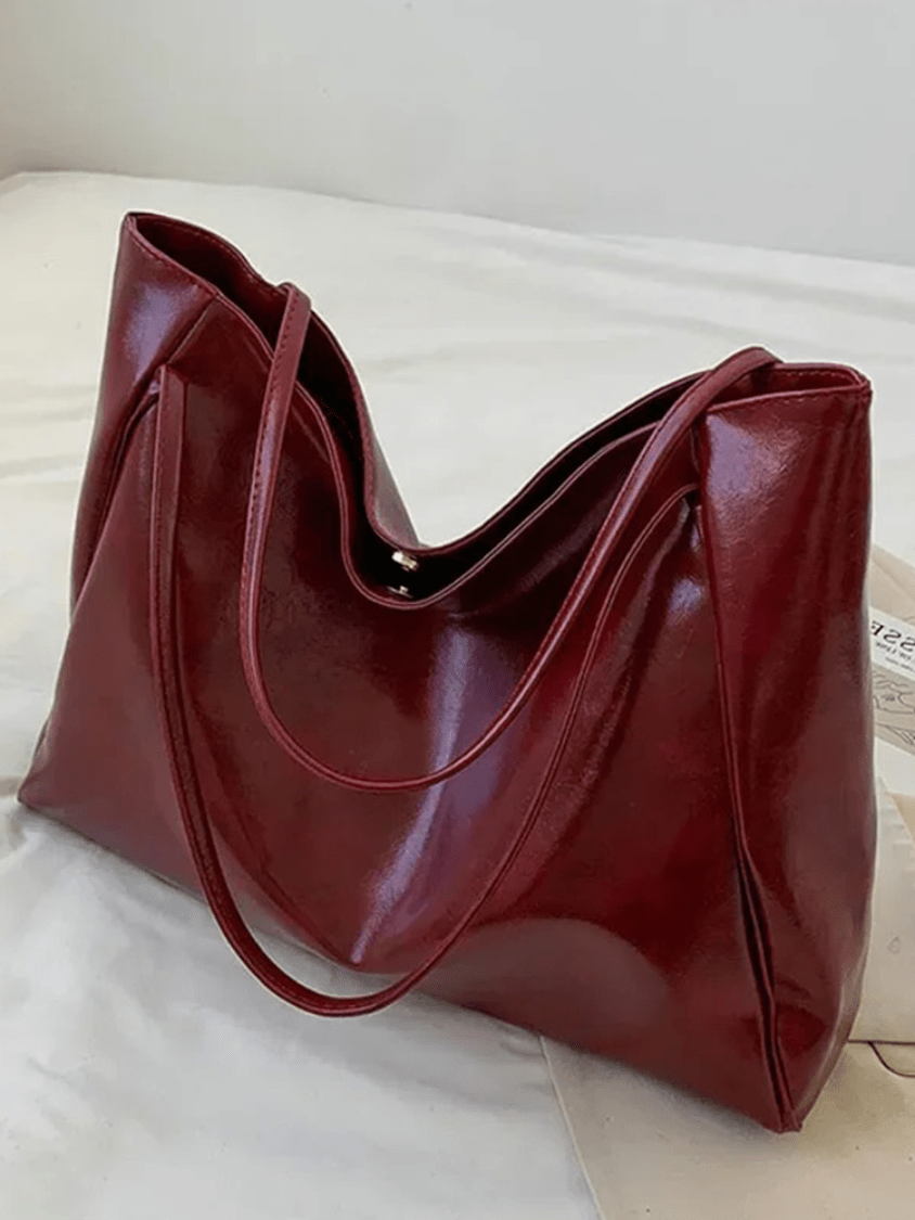 Grand sac à main en cuir à bandoulière pour femme