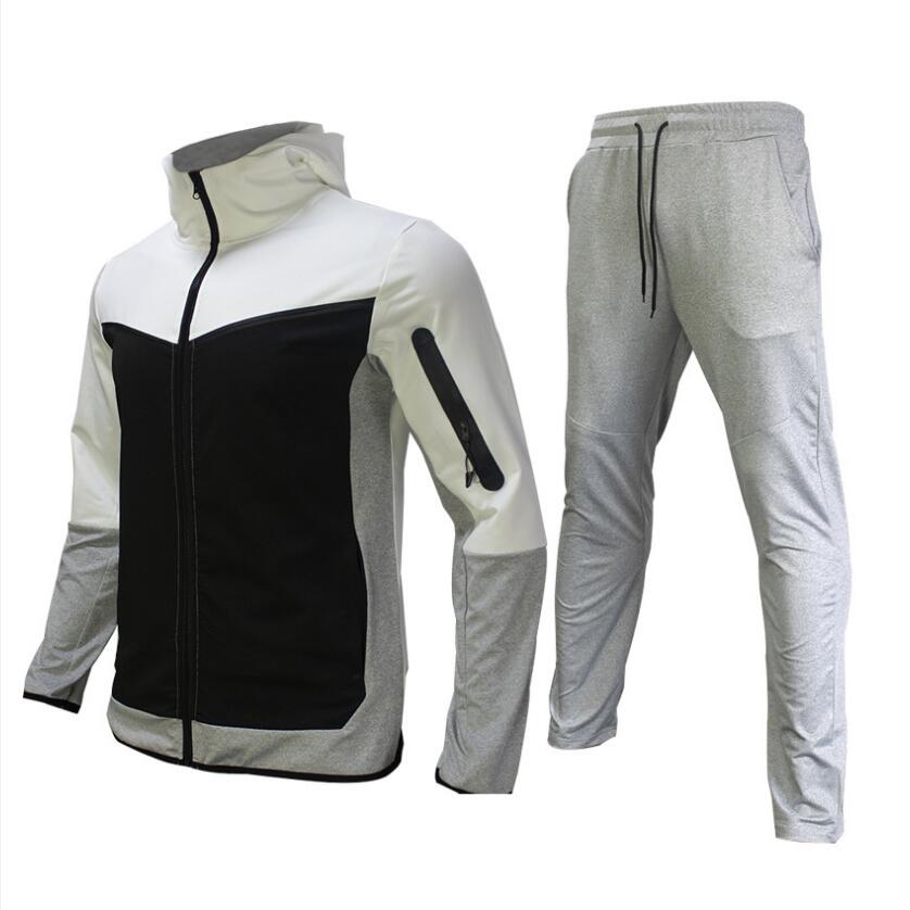 Image of Men's Full Zip Color Block Tracksuit