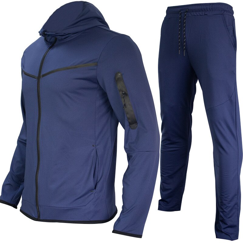 Image of Men's Full Zip Color Block Tracksuit