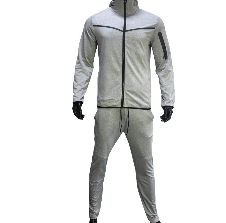 Image of Men's Full Zip Color Block Tracksuit