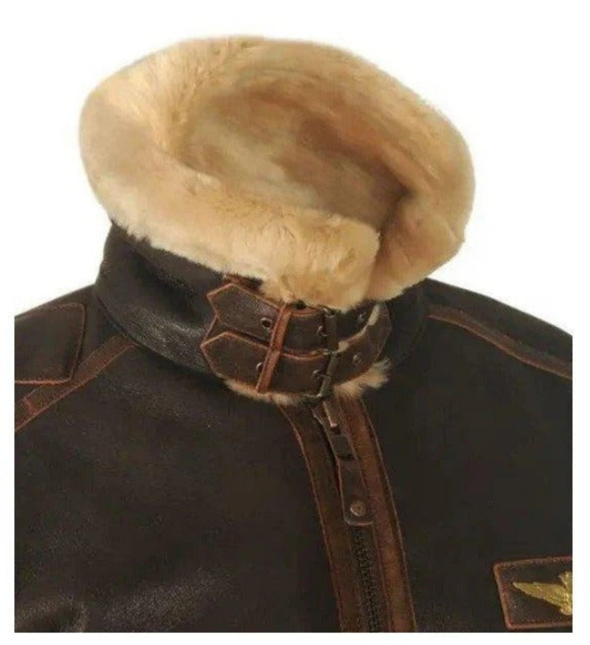 "Men's thick vintage leather jacket, brown, long sleeves, solid color, perfect for autumn and winter fashion."