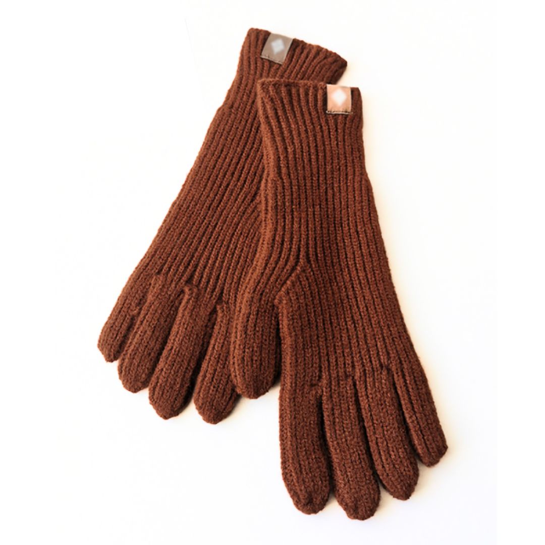 Cotton Blend Knit Gloves
