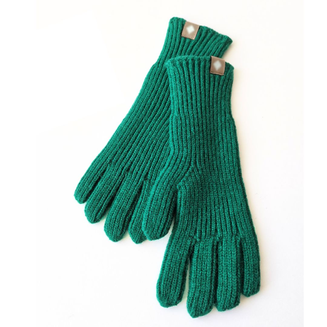 Cotton Blend Knit Gloves