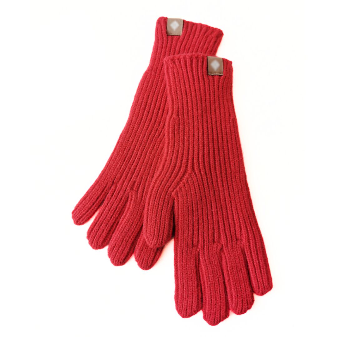 Cotton Blend Knit Gloves