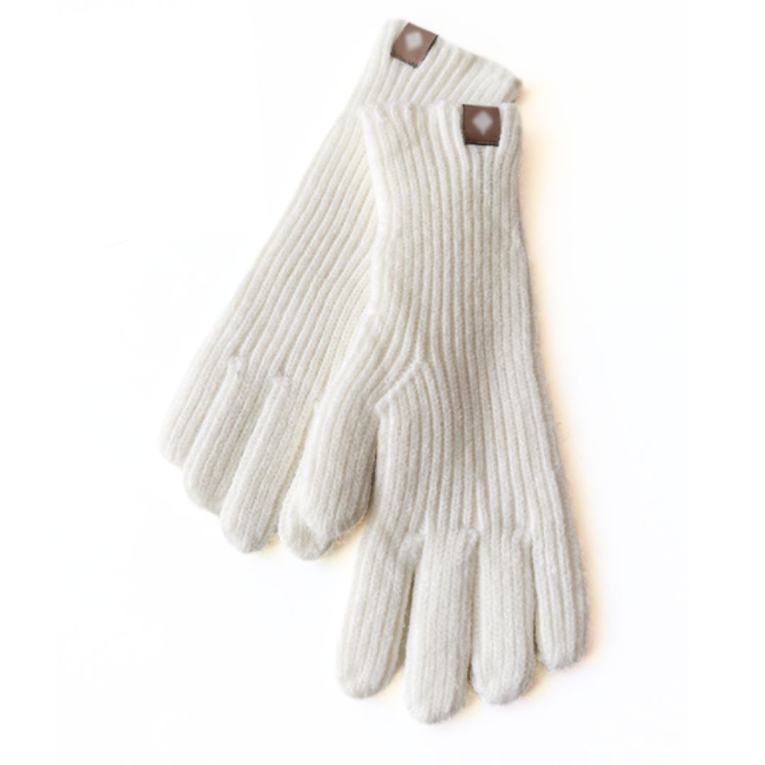 Cotton Blend Knit Gloves