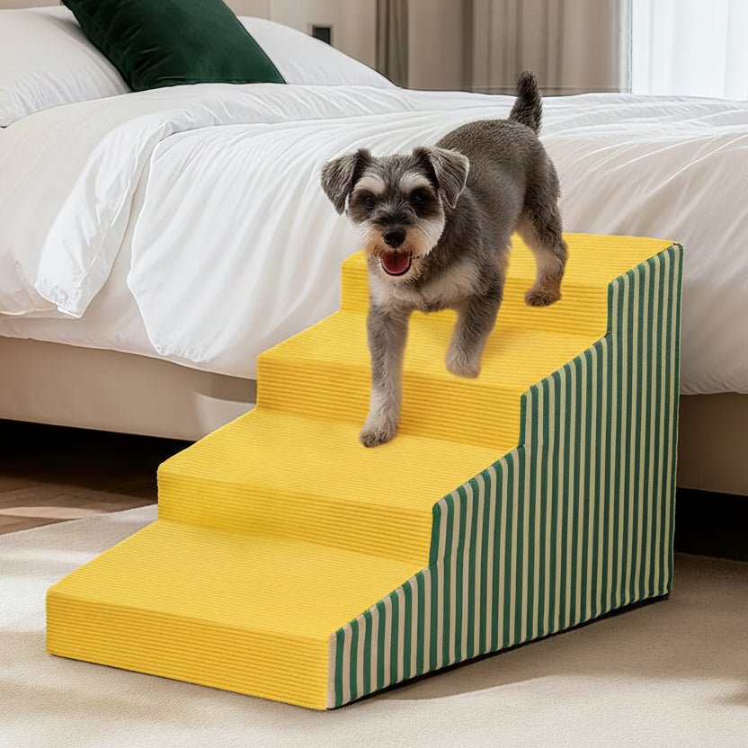 Image of Pet's Striped 3-Step Stairs