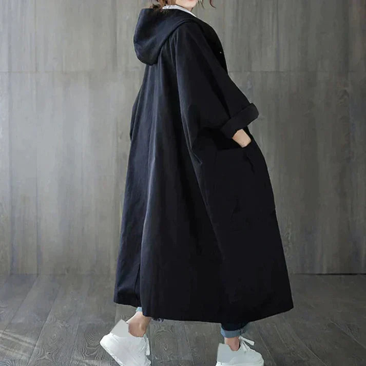 Trench-coat classique surdimensionné avec ceinture pour femmes