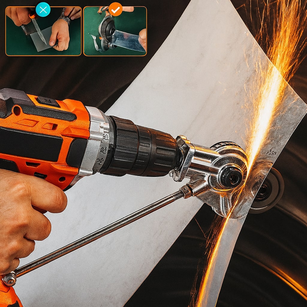 Metal Cutter Drill Attachment for Precise Sheet Metal Cutting