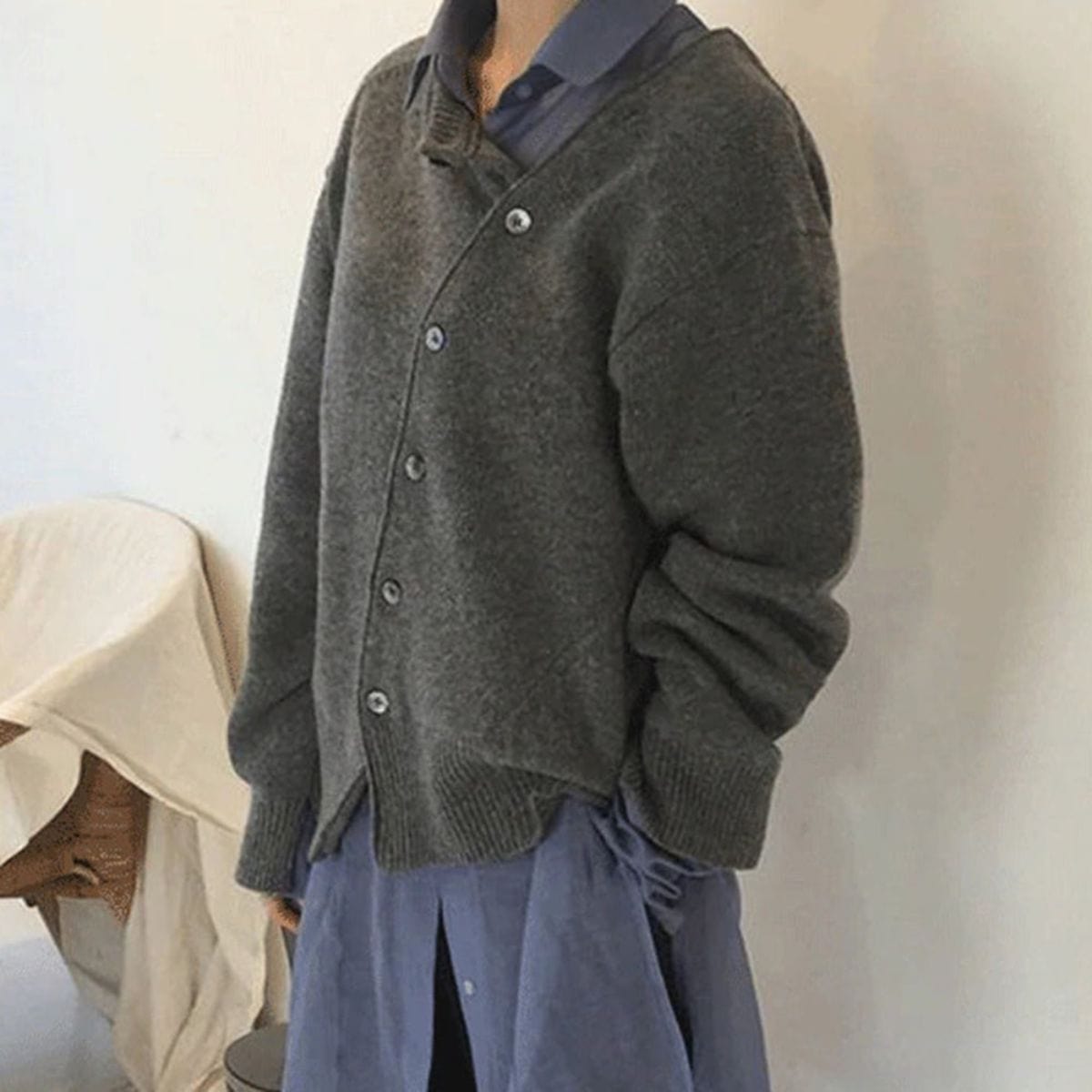 Button-Front Cardigan Sweater for Women - Image 5