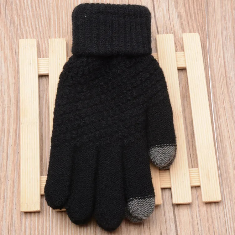 Fashion-Forward Stretch Knit Gloves for Women