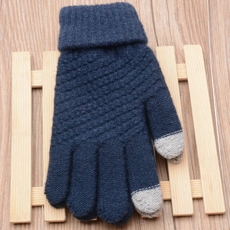 Fashion-Forward Stretch Knit Gloves for Women