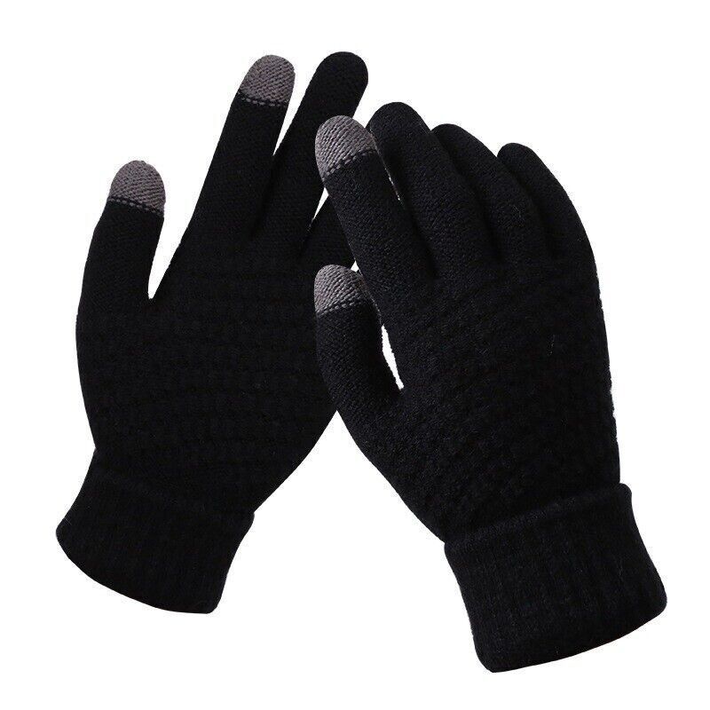 Fashion-Forward Stretch Knit Gloves for Women