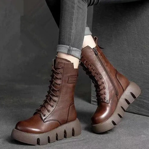 Eleganckie buty zimowe Womens Premium - stylowe ocieplane buty dla kobiet
