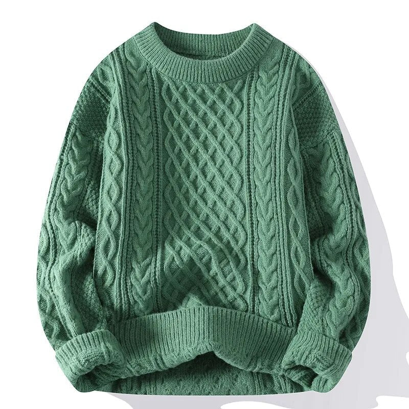 Textured Crewneck Sweater for Men - Image 8