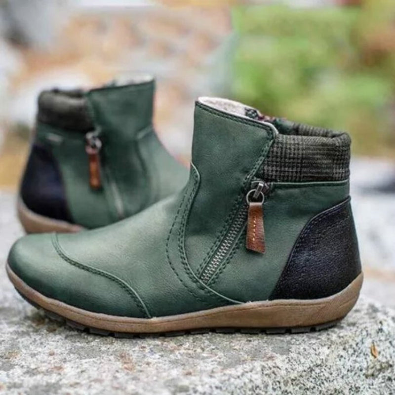 Zipper Ankle Boots for Women - Image 1