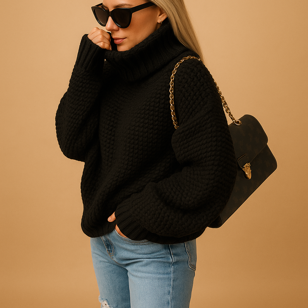 Oversized Knit Sweater for Women - Image 3