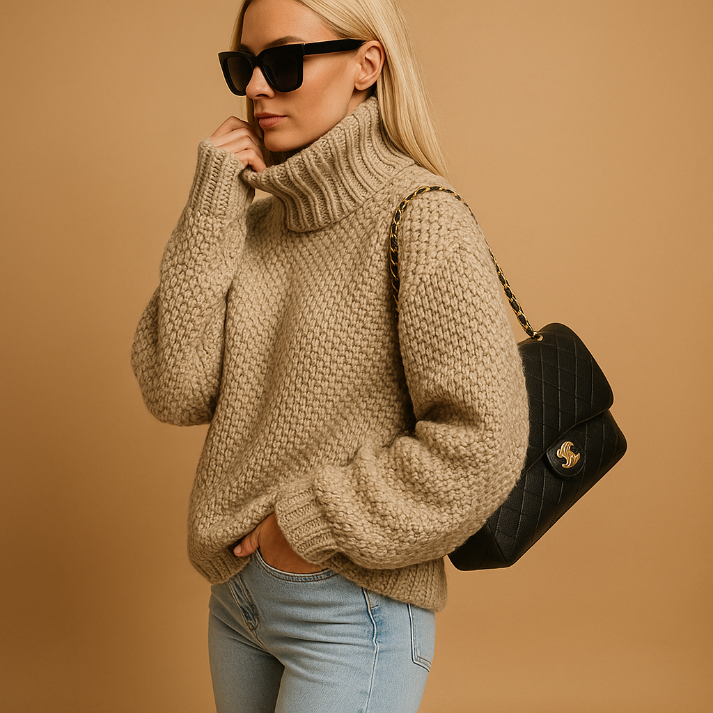 Oversized Knit Sweater for Women - Image 2