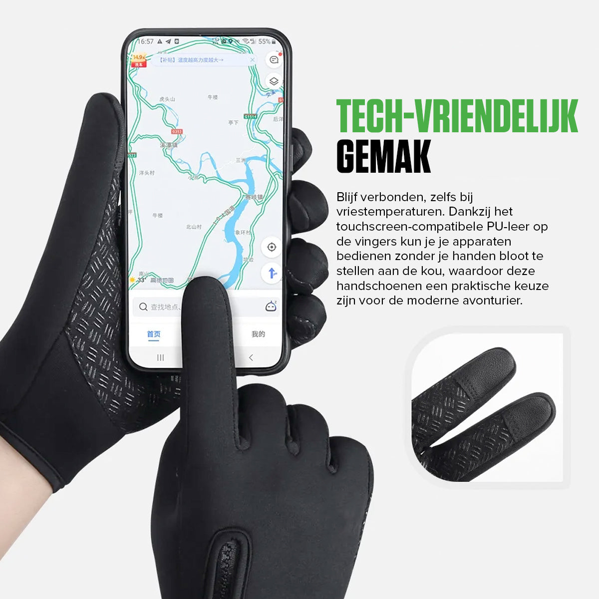 Image of Windproof Thermal Unisex Gloves