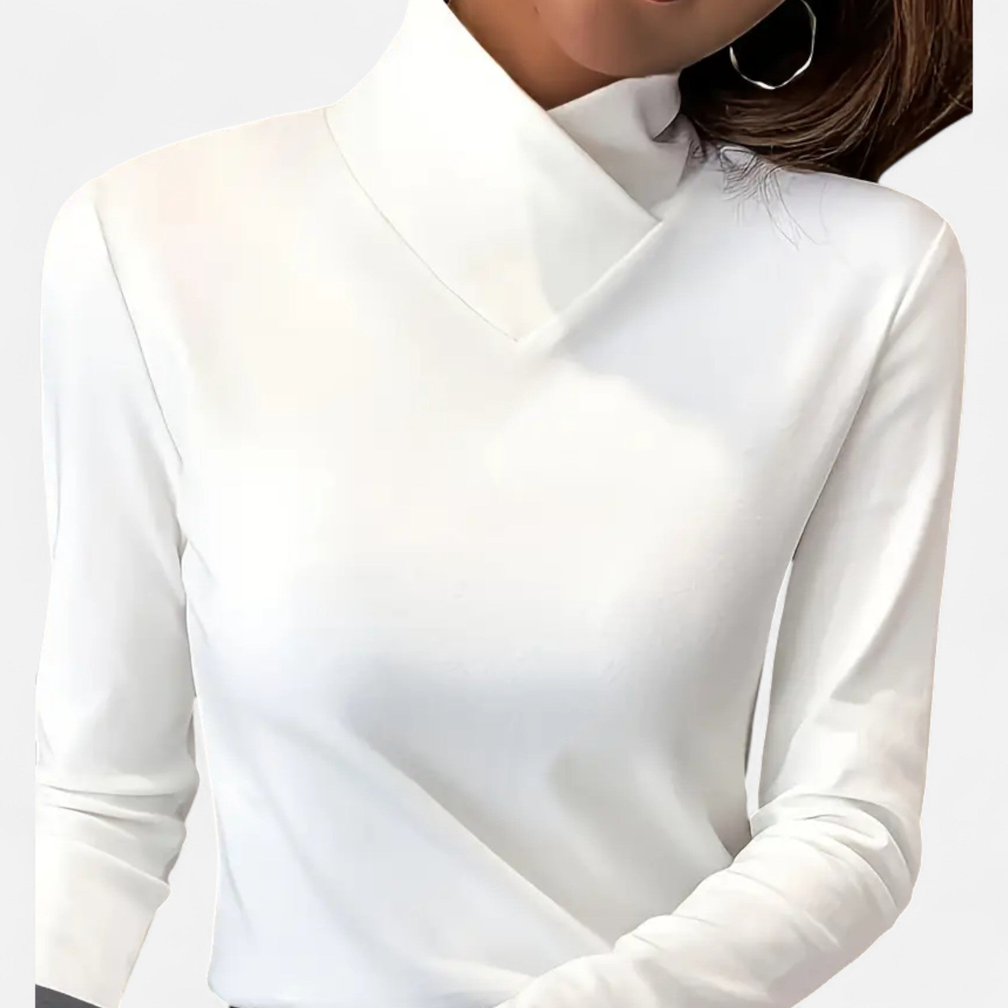 Image of Women's Fitted Mock Neck Top