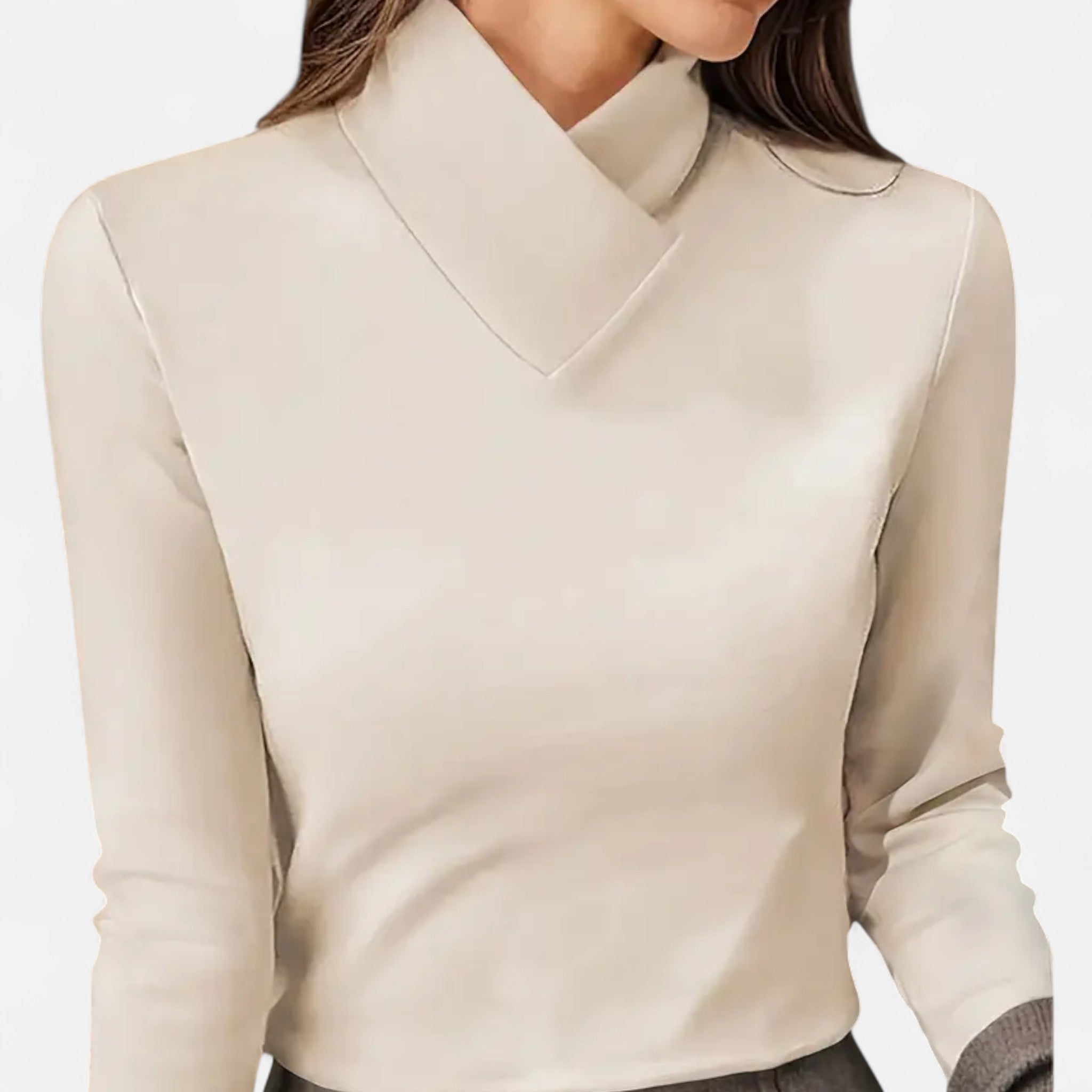 Image of Women's Fitted Mock Neck Top