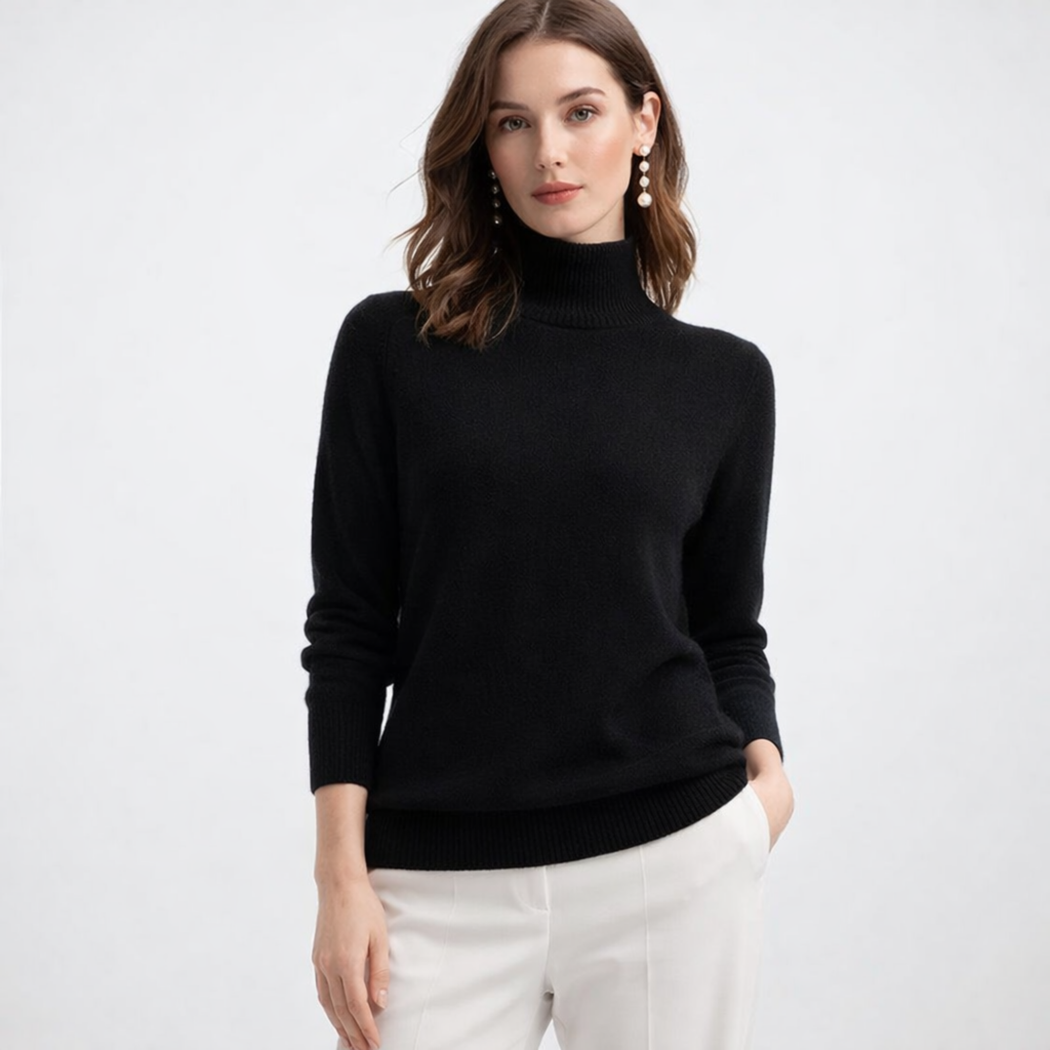 Image of Women's Fitted Turtleneck Sweater