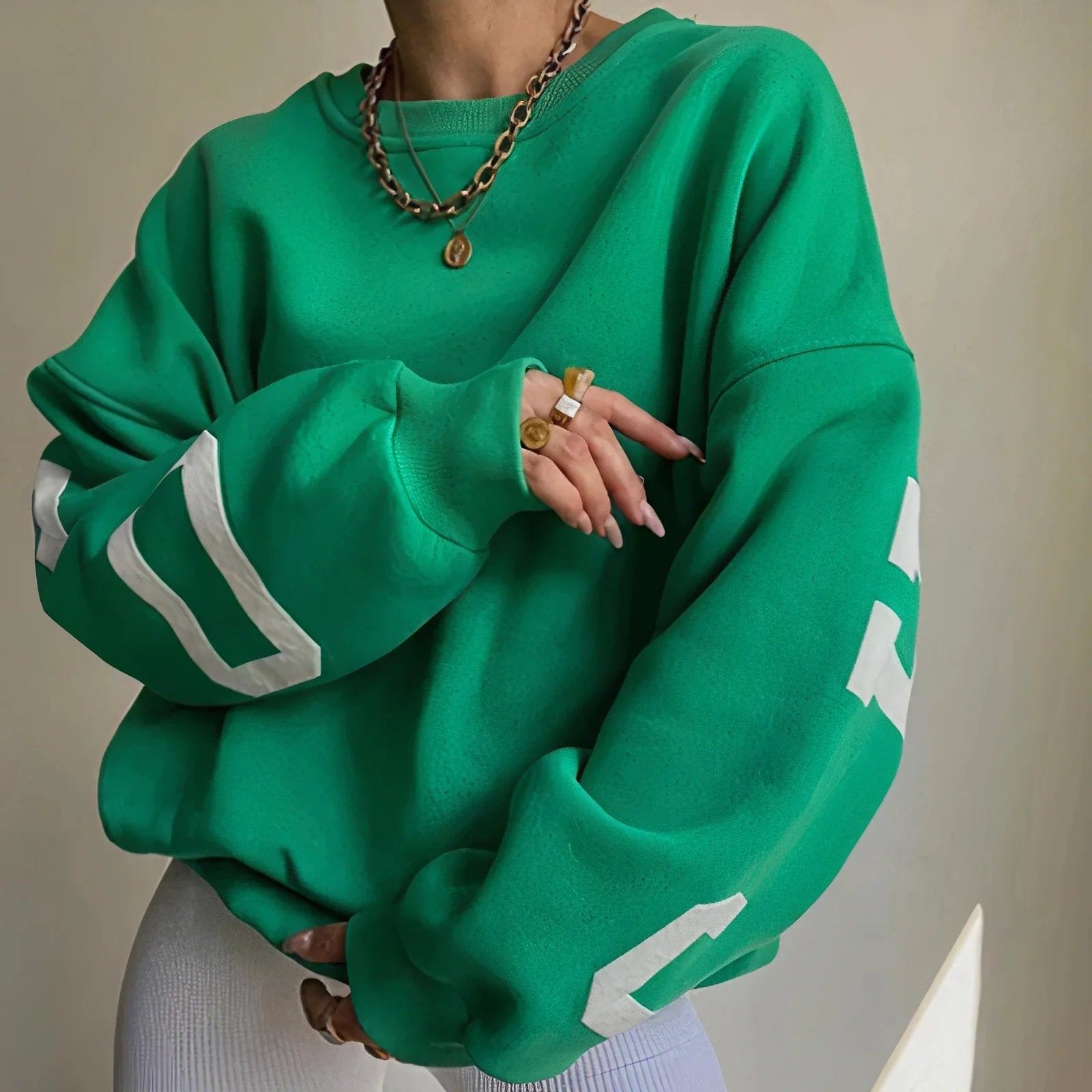 Image of Women's Oversized Crew Neck Sweater