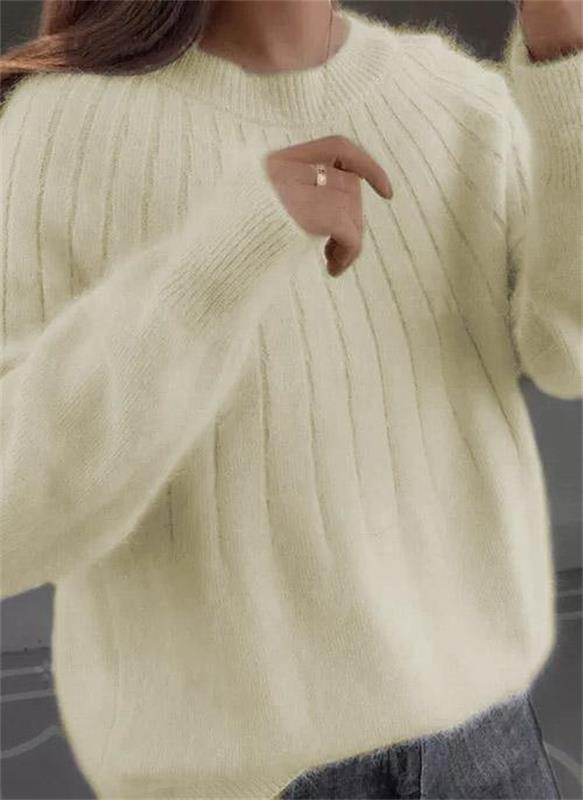 Image of Women's Ribbed Crewneck Sweater