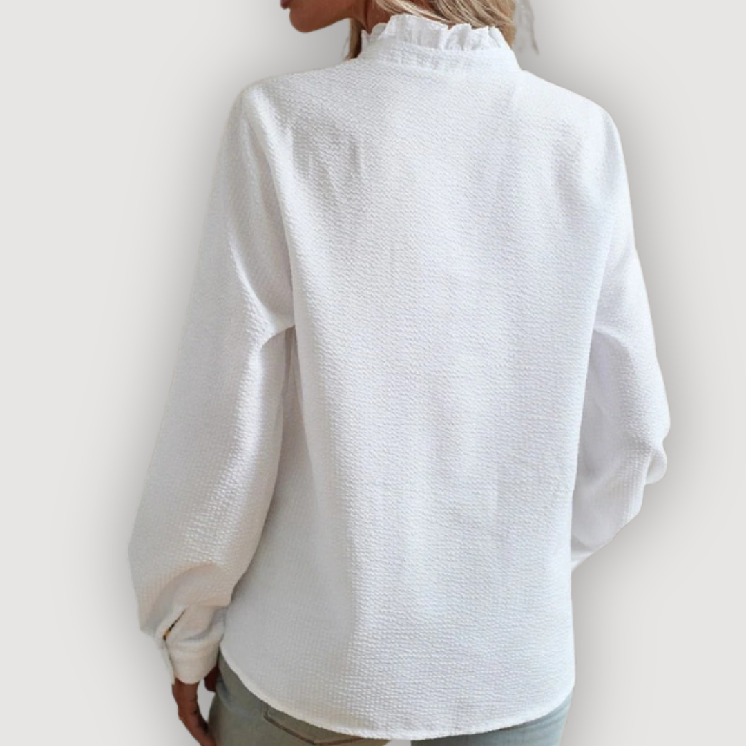 Image of Women's Ruffle Long Sleeve Blouse