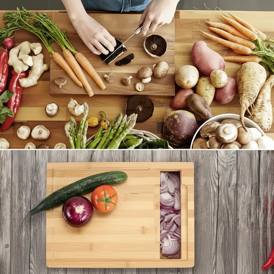 Image of Women's Storage Bamboo Cutting Board