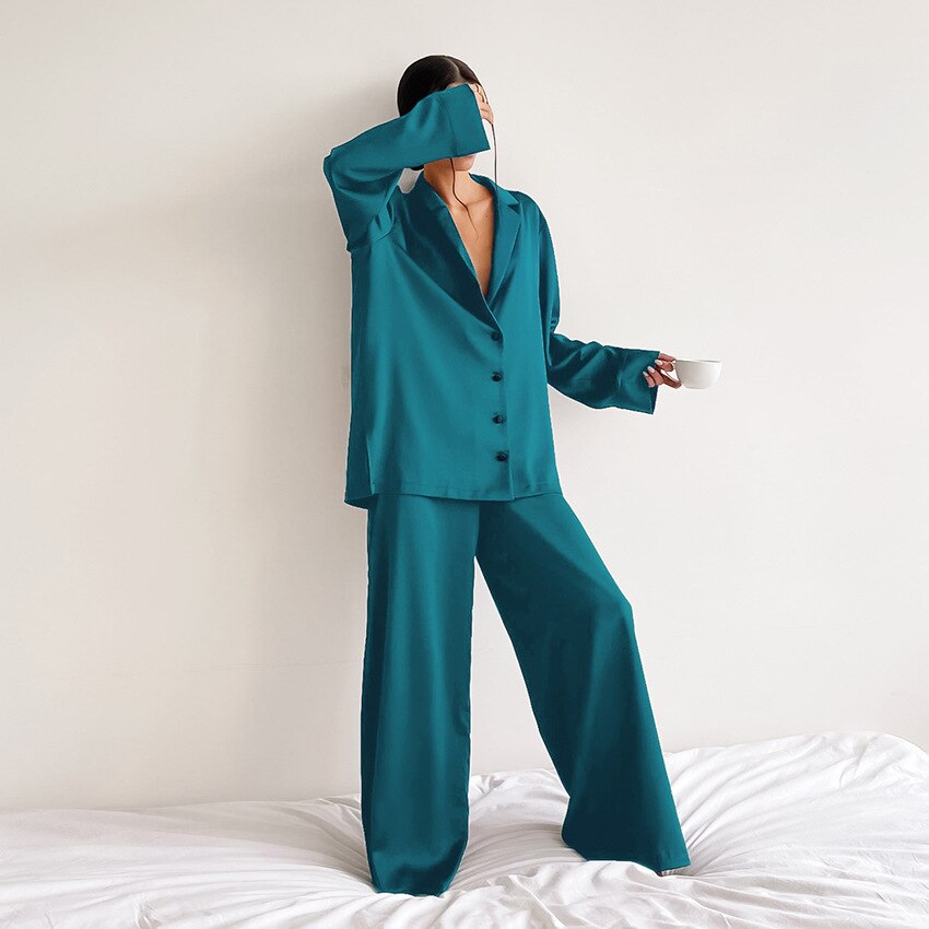 Image of Women's Wide Leg Pant Set