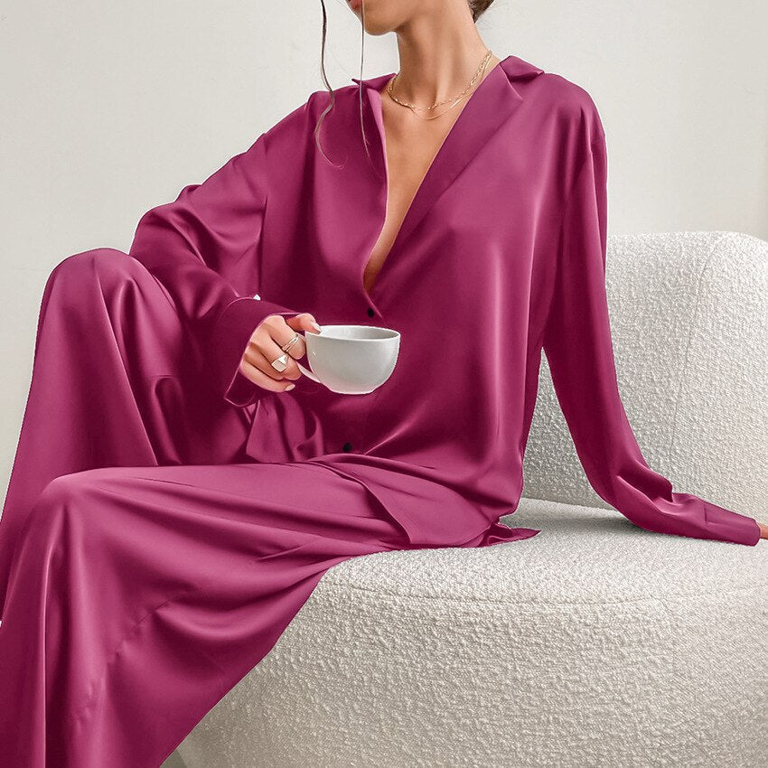Image of Women's Wide Leg Pant Set