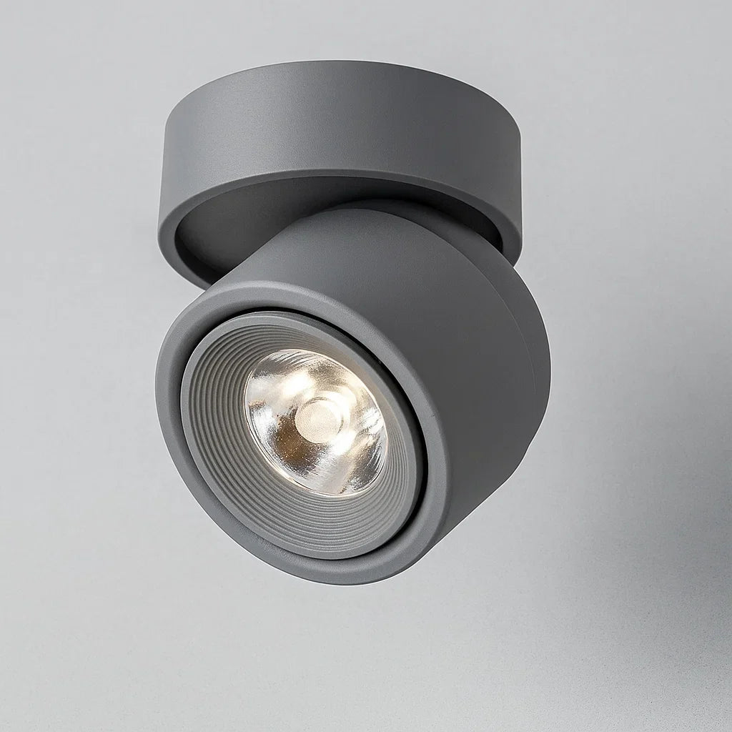 LED nastaviteľný stropný reflektor hliník