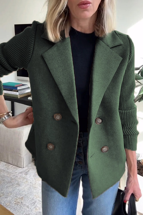 Double-Breasted Relaxed Fit Jacket for Women - Image 12
