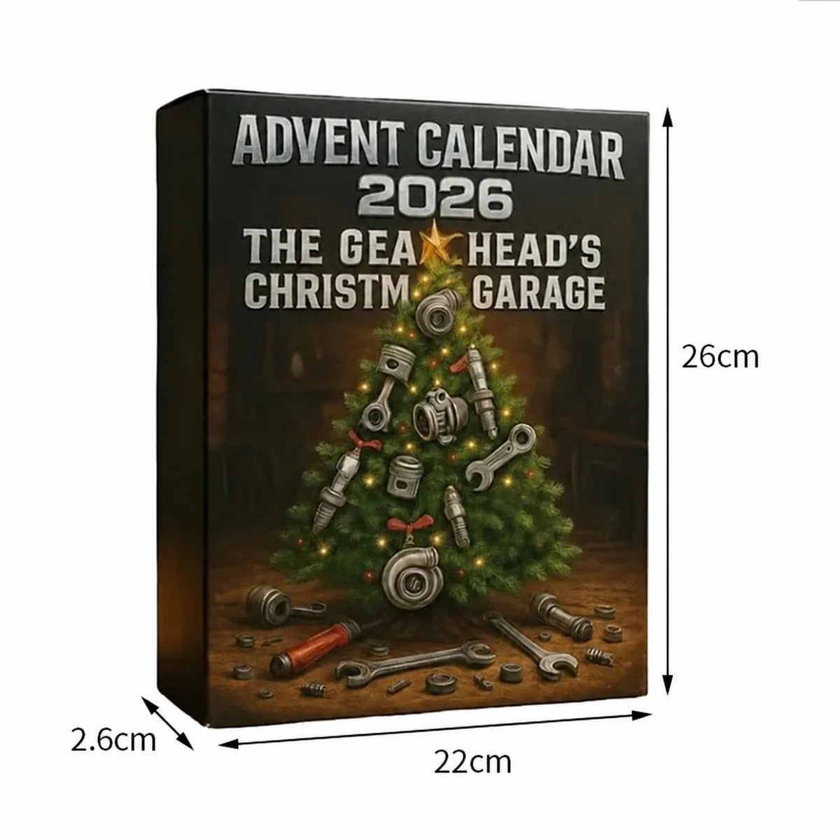El calendario de Adviento «El garaje navideño de Gearhead 2026»: caja sorpresa de 24 días con temática de herramientas para los amantes del motor y las vacaciones de bricolaje