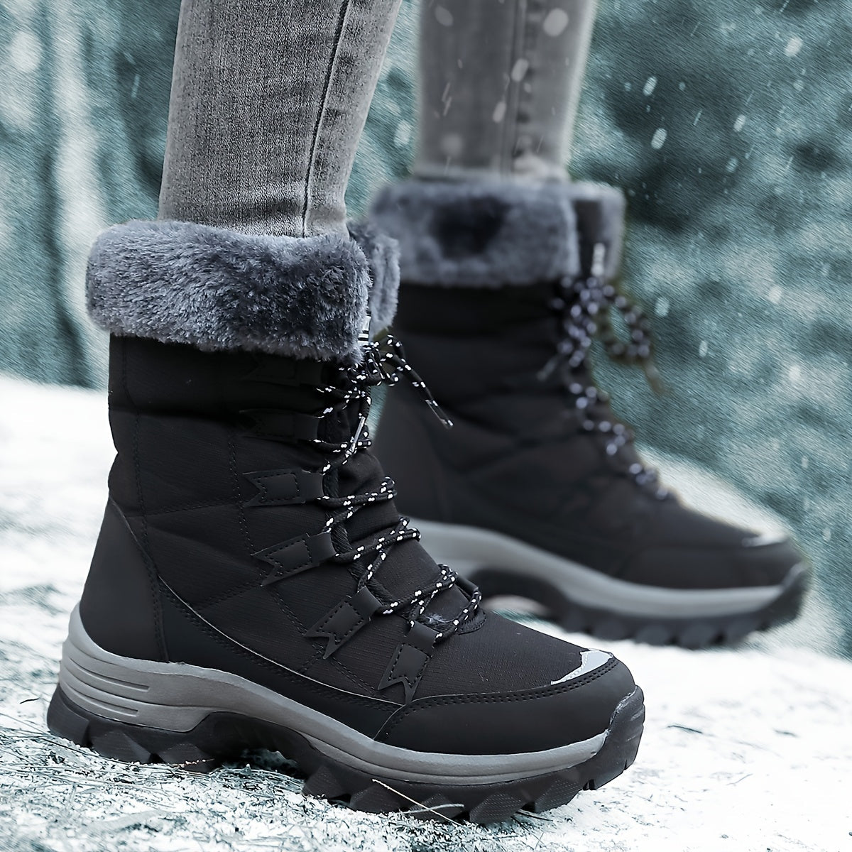 Lace-Up Winter Boots for Women - Image 10