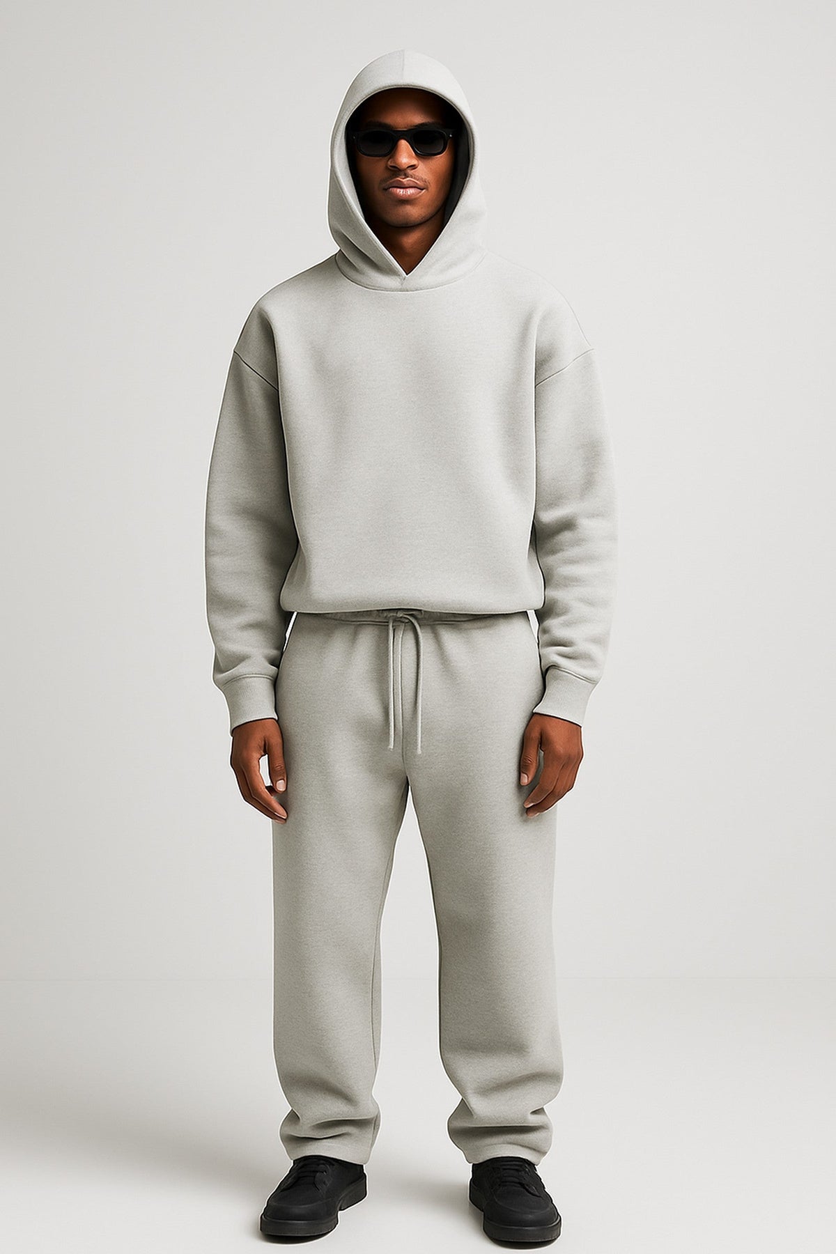 Men's Cotton Hoodie and Joggers Set | Casual Loungewear Tracksuit | Two-Piece Matching Sweatsuit for Everyday Comfort