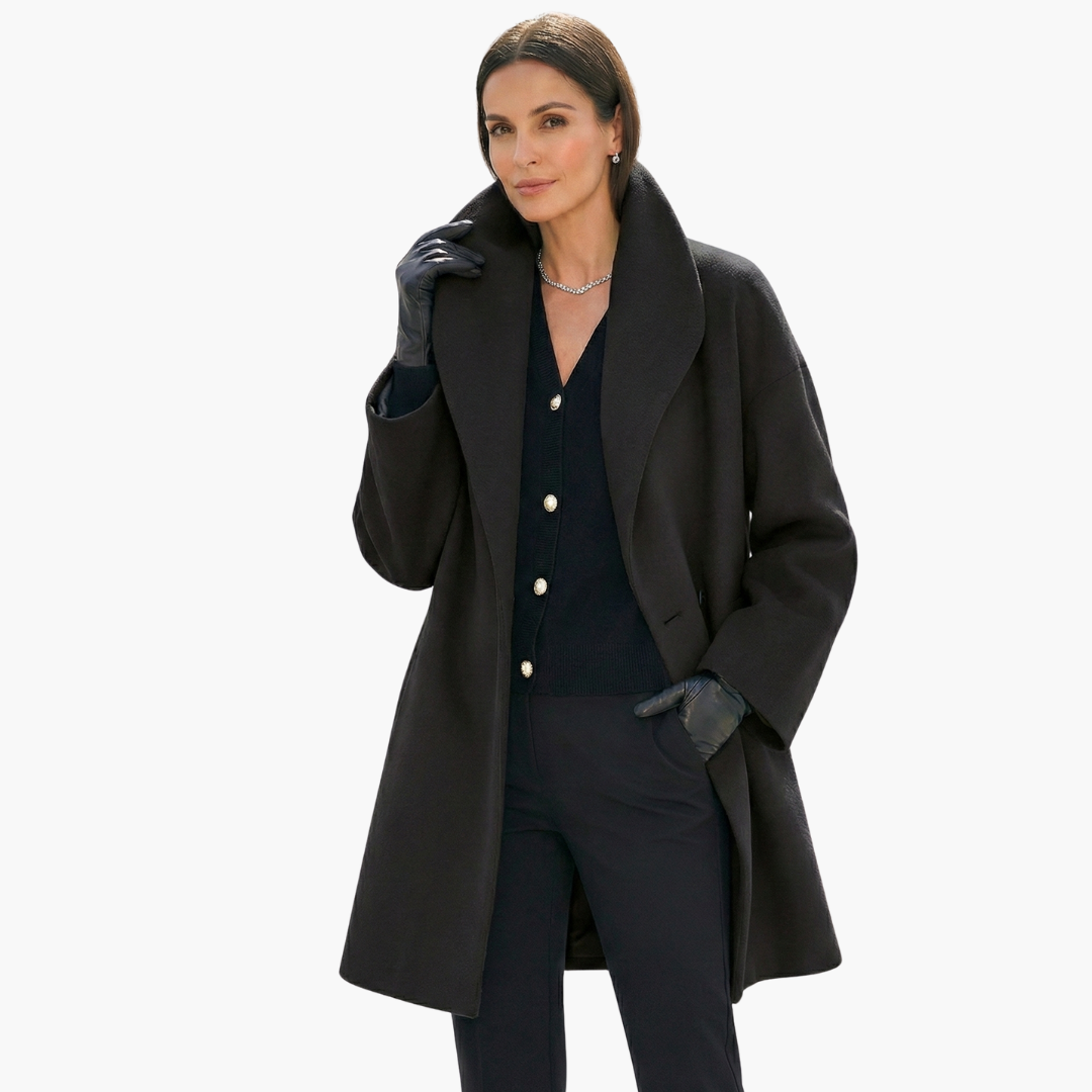 Oversized Cocoon Coat for Women - Image 9